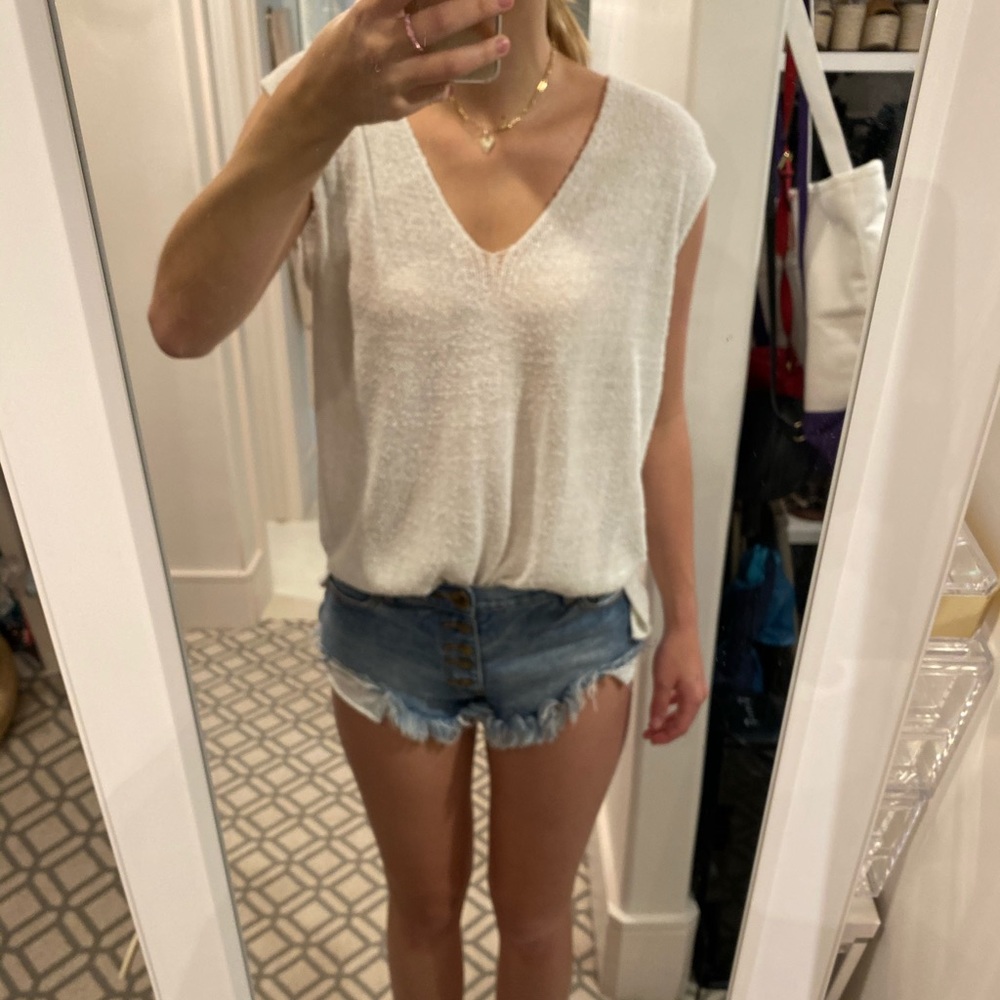 Free People White top.